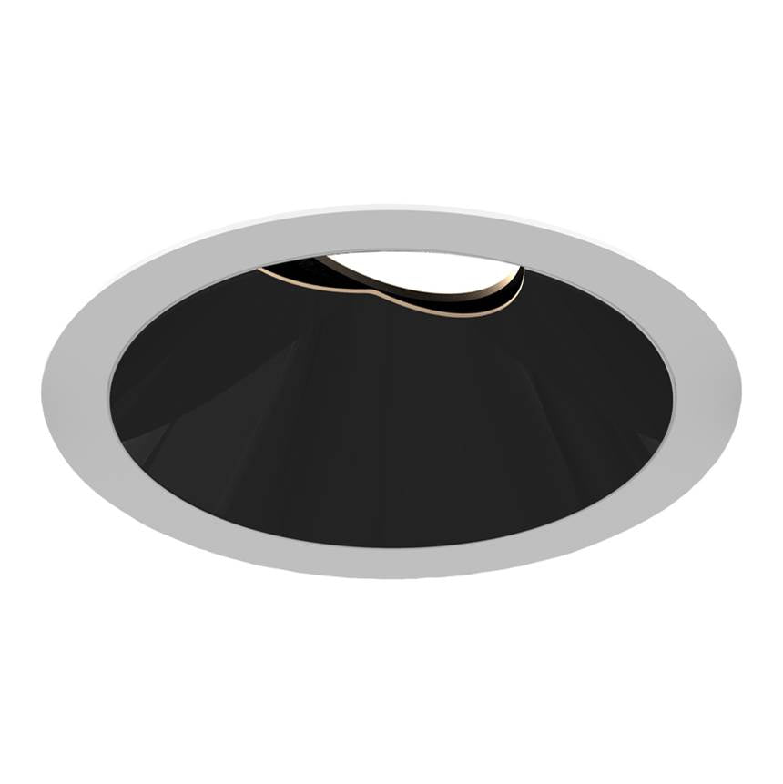 Eurofase Oscar Large 40w Round Black Trim Black Baffle Gimbal Wide 3500k Clear Lens