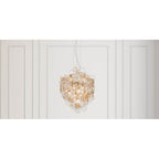 Eurofase 34030-026 Gold Trento, Chandelier, 7-light, 25'', Gold, Amber Glass Image 4