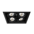 Eurofase  Multiple 26w 4 Lights Square Trim 40 Degree Gimbal 3000k Black/black