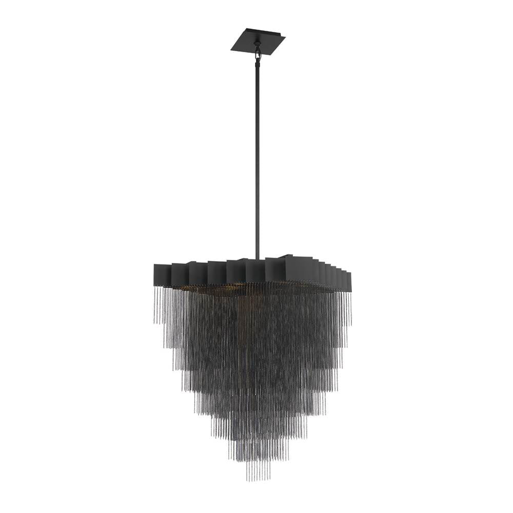 Eurofase 37095-029 Matte Black Bloomfield, Chandelier, 18-light, 31'', Matte Black, Black Aluminum Image 2