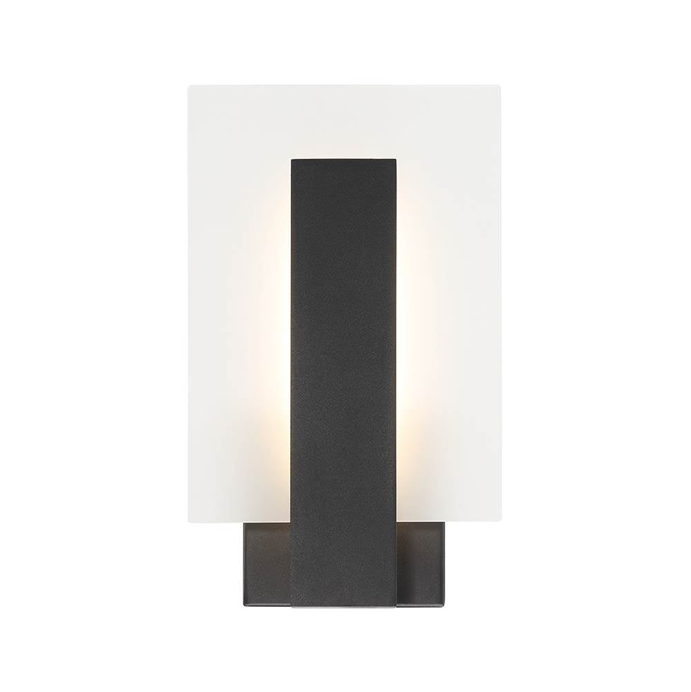 Eurofase 45720-017 Matte Black Carta, Outdoor, 12'', Matte Black, Frosted Glass Image 2