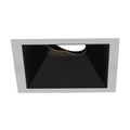 Eurofase Oscar Small 10w Square White Trim Black Baffle Gimbal Wide 2700k Clear Lens