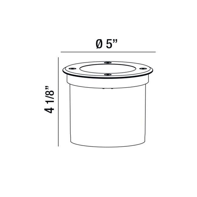 Eurofase 32189-018 Stainless Steel Ravanne,led Ingrnd,rd,1x7w,ss Image 3