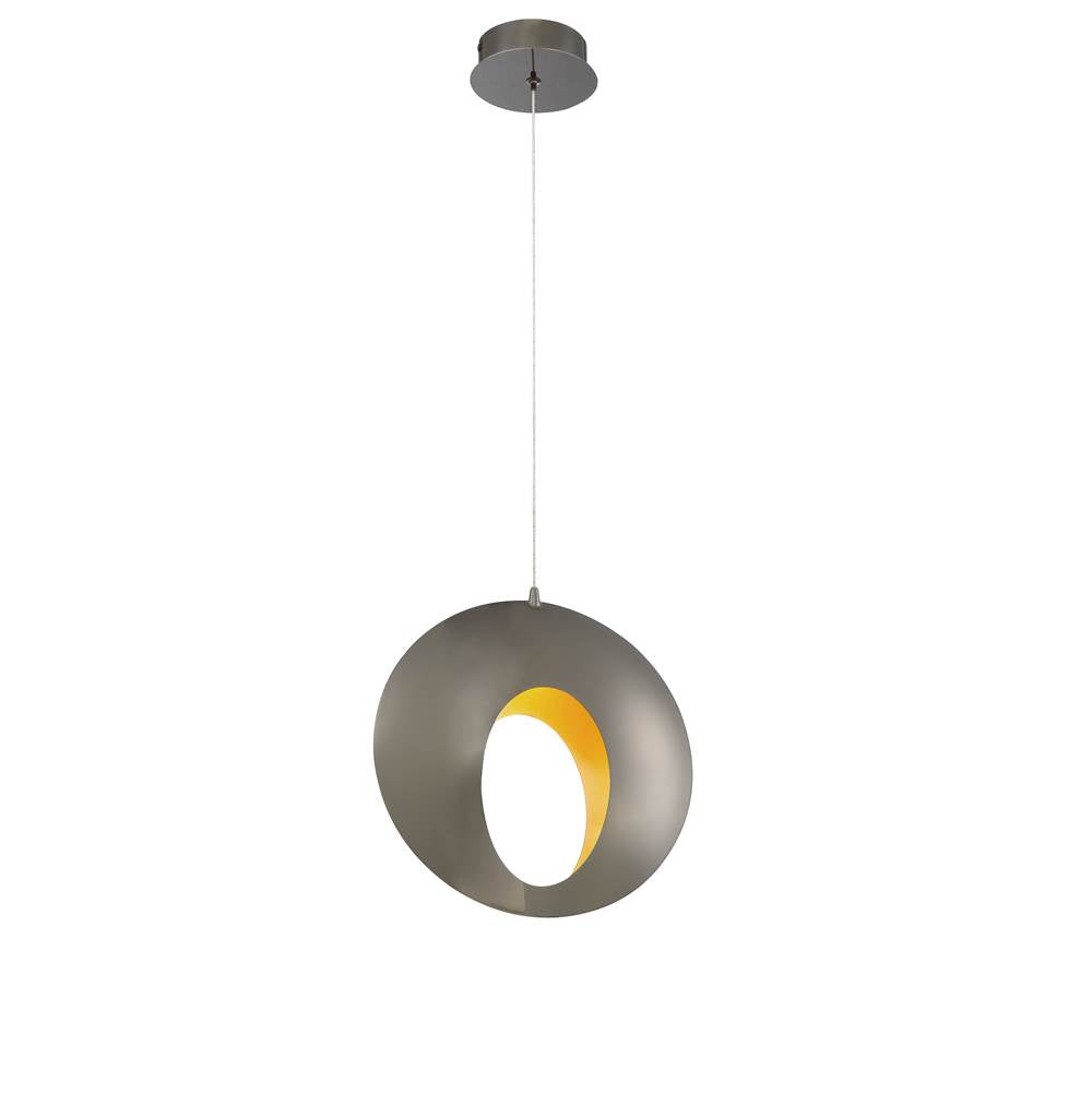 Eurofase 35909-019 Chrome Black Arlington, Pendant, 14'', Chrome Black, Gold Steel Image 2