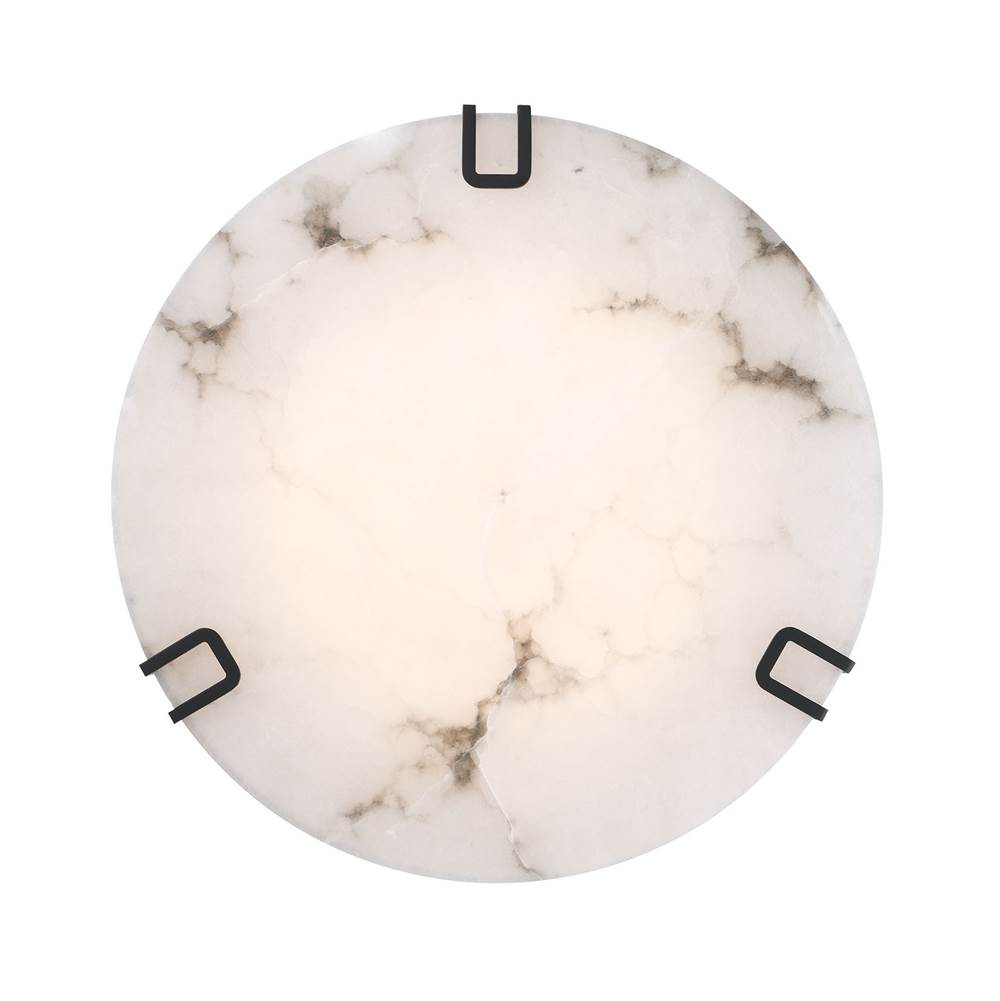 Eurofase 48959-025 Matte Black Noga, Flush Mount , 22'', Matte Black, Alabaster Image 6