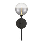 Eurofase Iissa, Wall Sconce, 19'', Matte Black, Smoked Glass