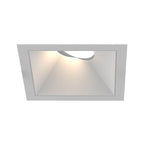 Eurofase OSC5ST02RG024030WCL White Oscar Large 40w Square White Trim White Baffle Gimbal Wide 3000k Clear Lens Image 1