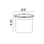 Eurofase 32189-018 Stainless Steel Ravanne,led Ingrnd,rd,1x7w,ss Image 1