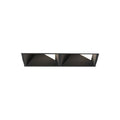 Eurofase Bravo 15w 2 Light Black Trimless Wall Wash Wide 3000k