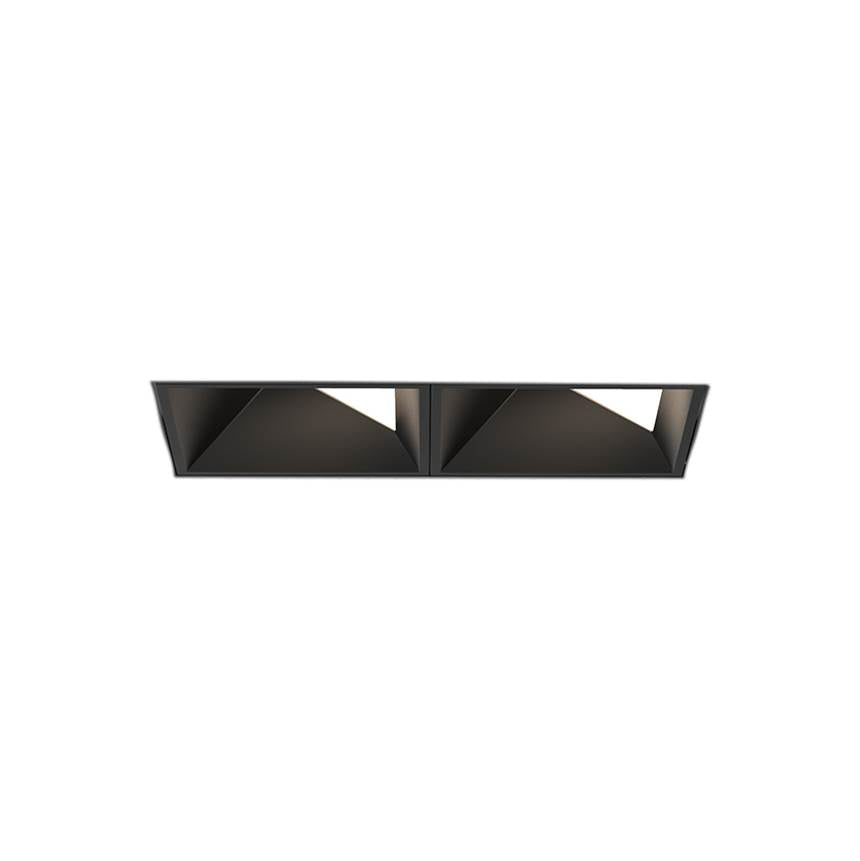 Eurofase Bravo 15w 2 Light Black Trimless Wall Wash Wide 3000k