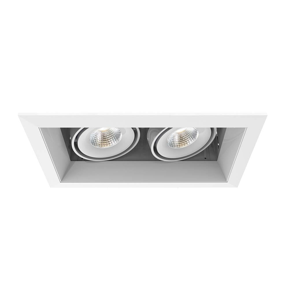 Eurofase  Multiple 15w 2 Lights Trim 20 Degree Gimbal 3500k White/white