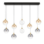 Eurofase 48932-046 Gold Iissa, Chandelier, 10-light, 47'', Gold, Mixed Glass Image 2
