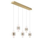 Eurofase Rola, Chandelier, 5-light, 42'', Gold, White Glass