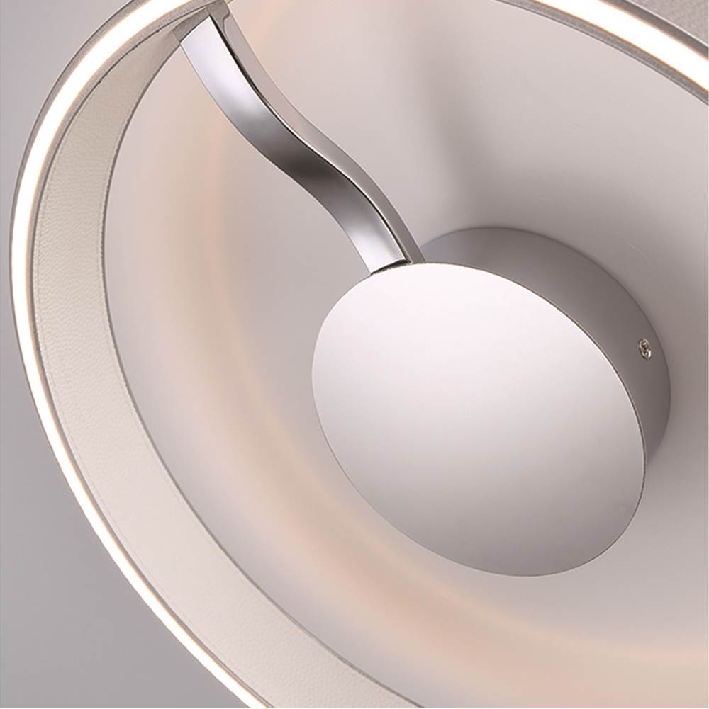 Eurofase 43893-034 Matte Grey Verdura, Flush Mount, 15'', Matte Grey, White Acrylic Image 6