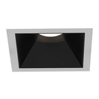 Eurofase Oscar Small 10w Square White Trim Black Baffle Wide 2700k Clear Lens