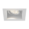 Eurofase Tango 15w 1 Light Square White Trim Gimbal Narrow Dim To Warm Frosted Lens