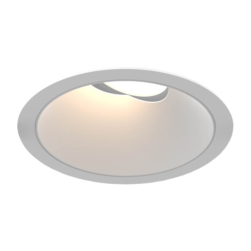 Eurofase Oscar Large 40w Round White Trim White Baffle Gimbal Wide 2700k Clear Lens