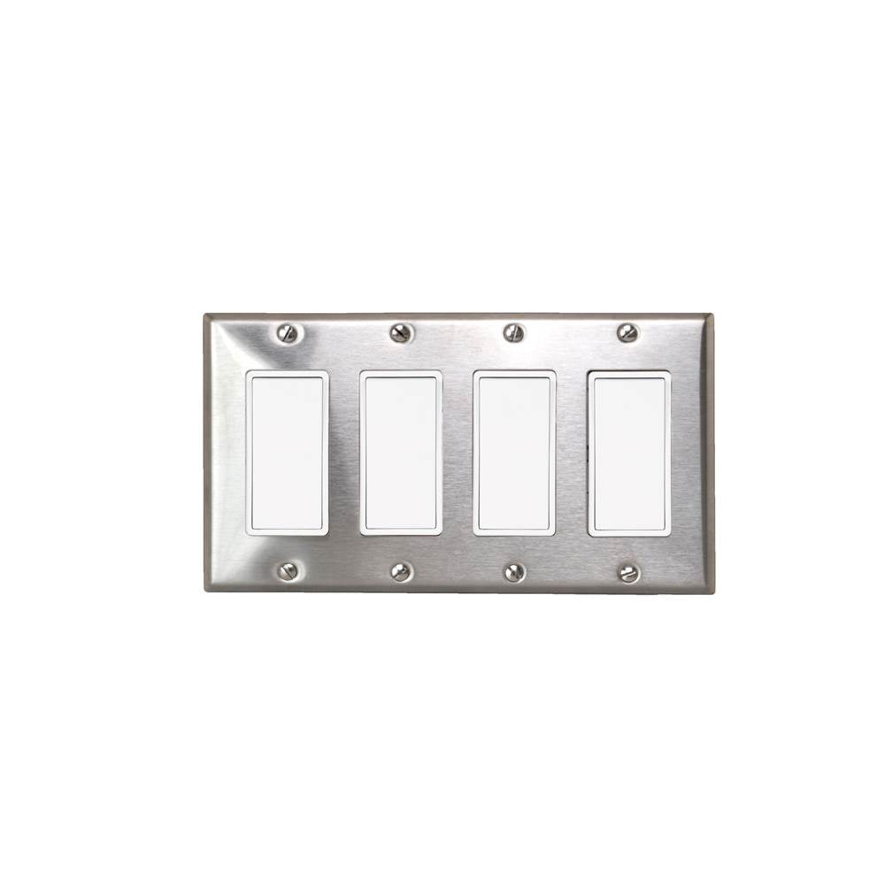 Eurofase Controls Eurofase Efssps4 On/off Switch With Stainless Steel Plate And Box
