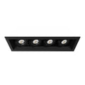Eurofase  Multiple 15w 4 Lights Trim 40 Degree Gimbal 3000k Black/black