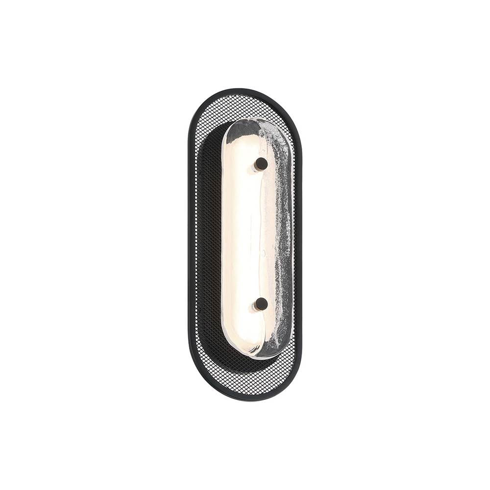 Eurofase 49442-014 Matte Black Tramore, Wall Sconce, 16'', Matte Black, Silver Glass Image 5