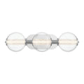 Eurofase 46809-018 Chrome Atomo, Vanity, 3lt, 25'', Chrome, Clear Glass Image 1