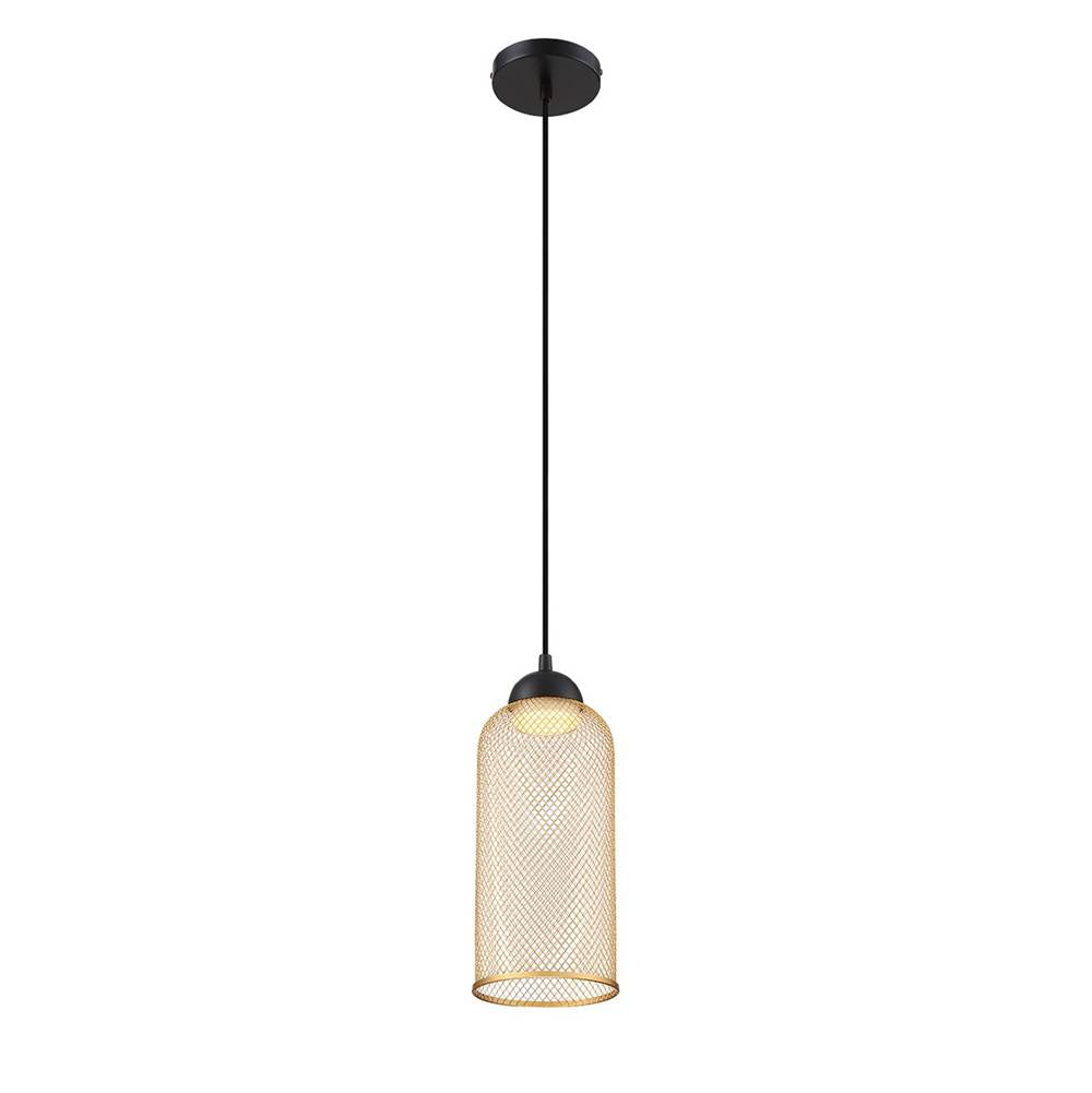 Eurofase Kenmore, Pendant, 14'', Gold, Black Steel
