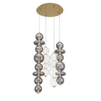 Eurofase 48960-014 Gold Atomo, Chandelier, 4-light, 50'', Gold, Mixed Glass Image 5