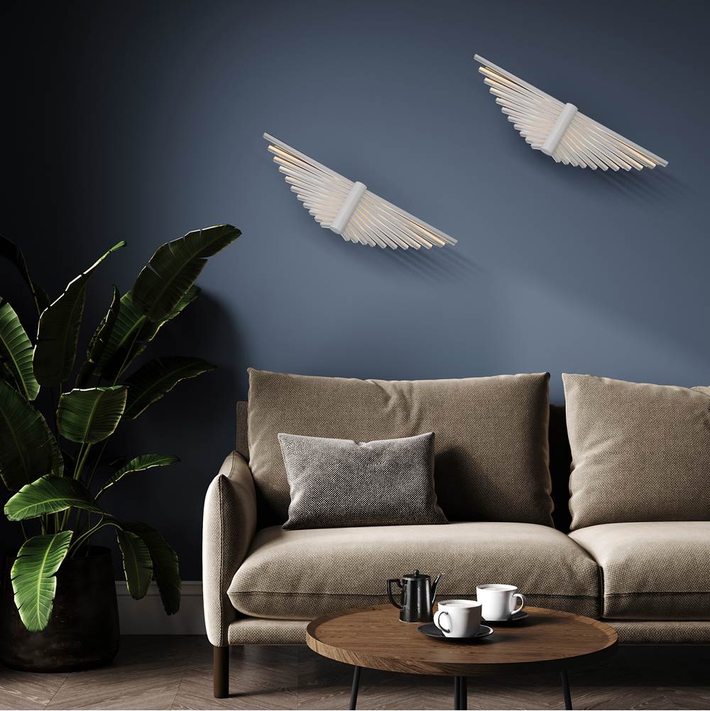 Eurofase 46731-033 Matte White Seraph, Wall Sconce , 25'', Matte White Image 8
