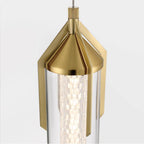 Eurofase 45716-027 Gold Espada, Pendant, 20'', Gold, Clear Glass Image 2