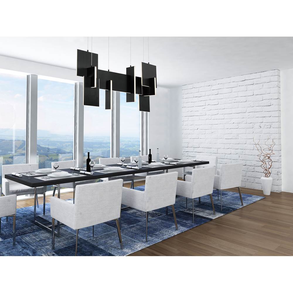 Eurofase 37345-025 Anodized Black Coburg, Chandelier , 33'', Anodized Black Image 2