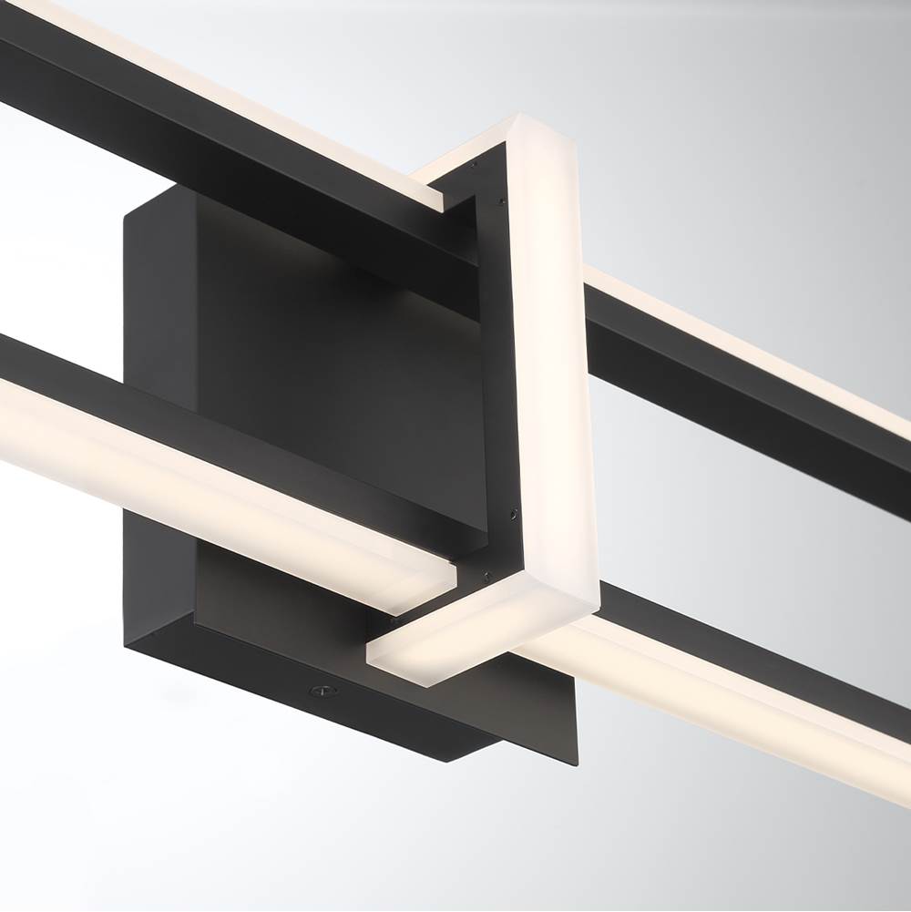 Eurofase 45724-015 Matte Black Bordo, Outdoor, 36'', Matte Black, White Acrylic Image 5