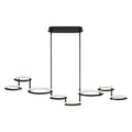 Eurofase 39421-012 Matte Black Giro, Chandelier , 8-light, 59'', Matte Black Image 1