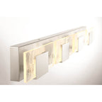 Eurofase Kasha, Vanity, 4lt, 37'', Chrome, Clear-white Acrylic