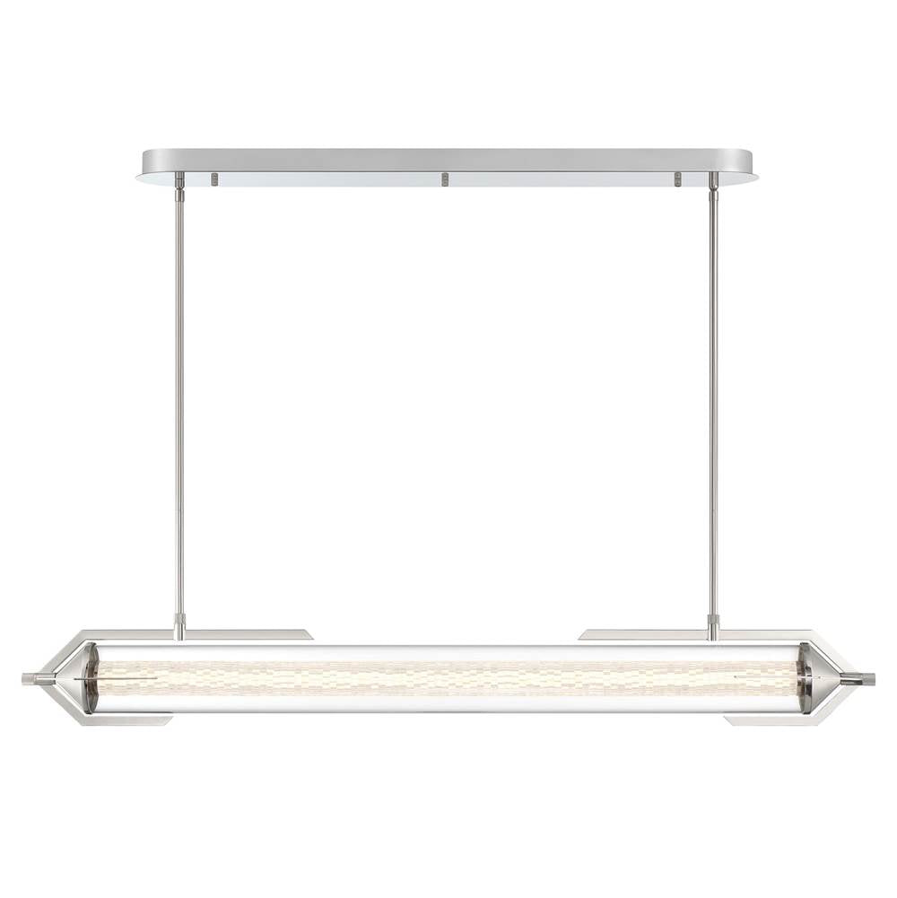 Eurofase Espada, Chandelier, 48'', Polished Nickel, Clear Glass