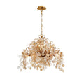 Eurofase 29059-010 Gold Campobasso, Chandelier, 8-light, 26'', Gold, Mixed Glass Image 1