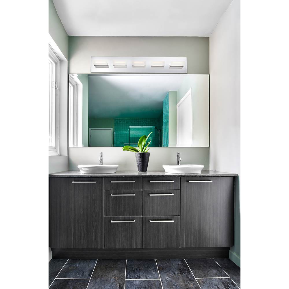 Eurofase 28022-015 Chrome Olson, Vanity , 5lt, 30'', Chrome Image 2