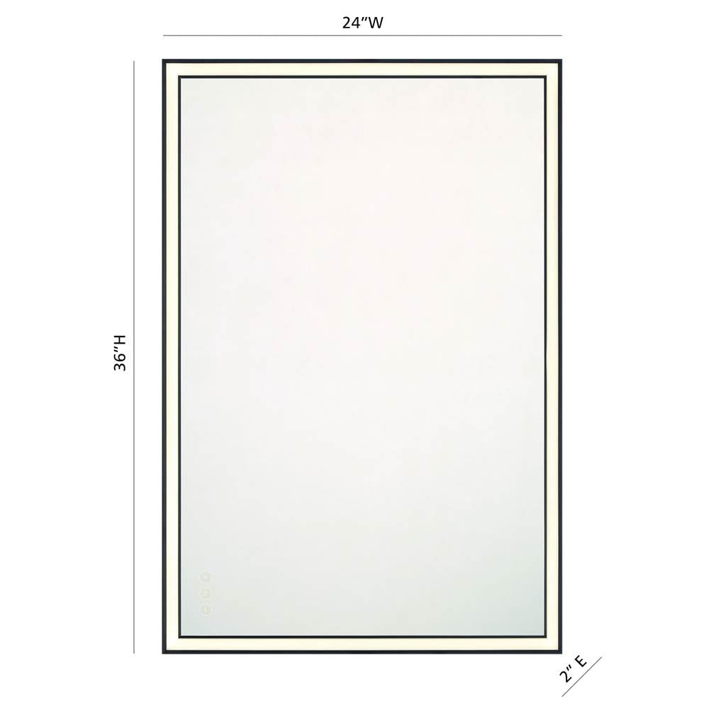 Eurofase 47564-039 Anodized Black Nixon, Mirror , 24'' X 36'', Anodized Black Image 3