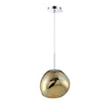 Eurofase 34287-033 Chrome Bankwell, Pendant, 13'', Chrome, Amber Glass Image 1
