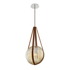 Eurofase 35990-024 Chrome Rosemount, Pendant, 12'', Chrome, White Glass Image 1