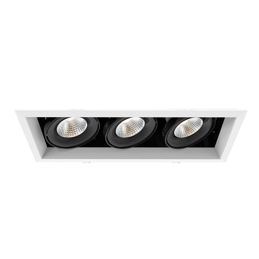 Eurofase  Multiple 15w 3 Lights Trim 40 Degree Gimbal 4000k White/black
