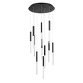 Eurofase Benicio, Chandelier, 11-light, 22'', Matte Black, Clear Glass
