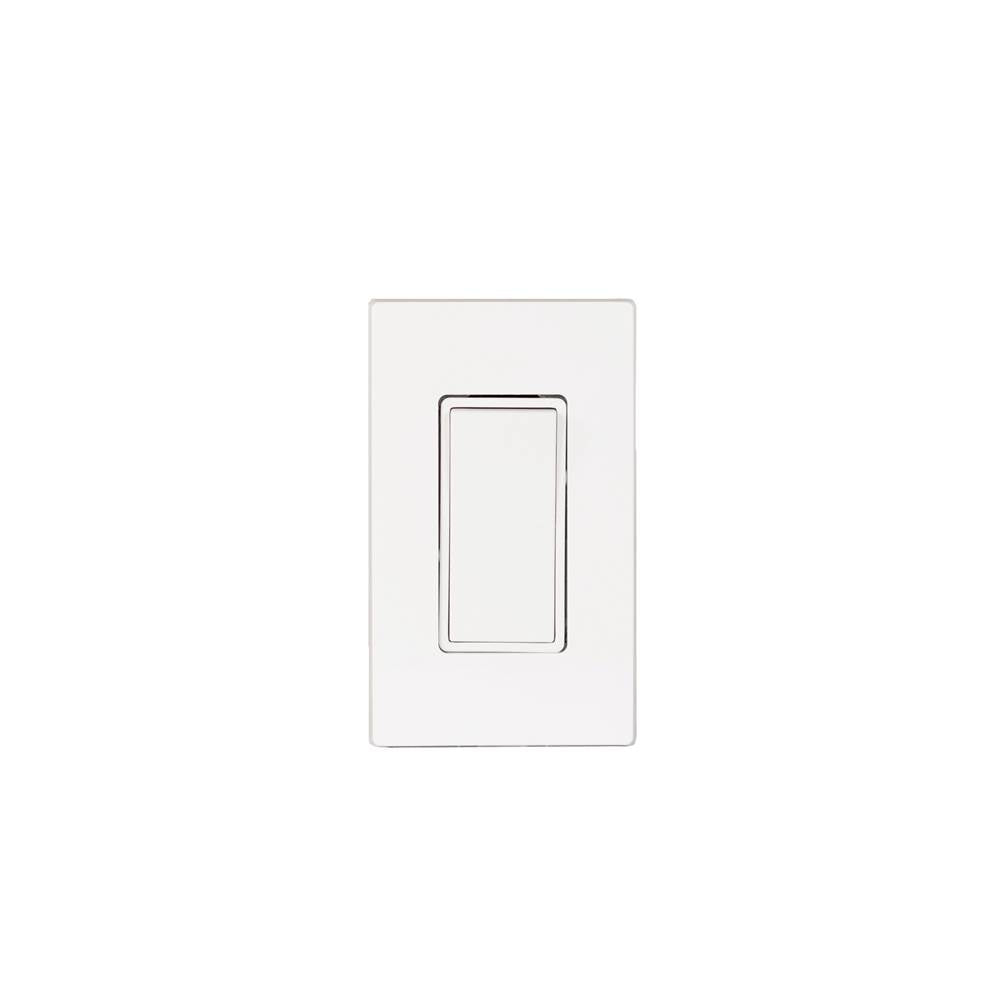 Eurofase Controls Eurofase Efsspw1 On/off Switch With White Screwless Plate And Box