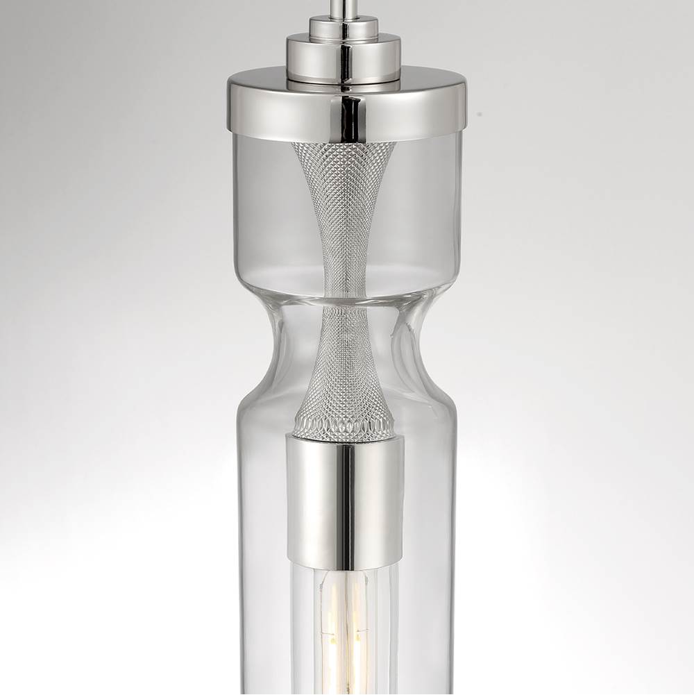 Eurofase 46430-021 Satin Nickel Mistero, Pendant, 21'', Satin Nickel, Clear Glass Image 1