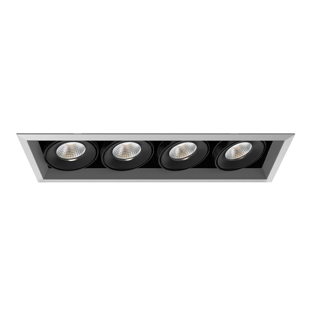 Eurofase  Multiple 26w 4 Lights Trim 40 Degree Gimbal 4000k Platinum/black