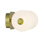 Eurofase 47194-014 Gold Palmas, Vanity, 4lt, 30'', Gold, White Glass Image 3