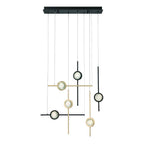 Eurofase Barletta, Chandelier , 6-light, 32'', Gold-black Mix