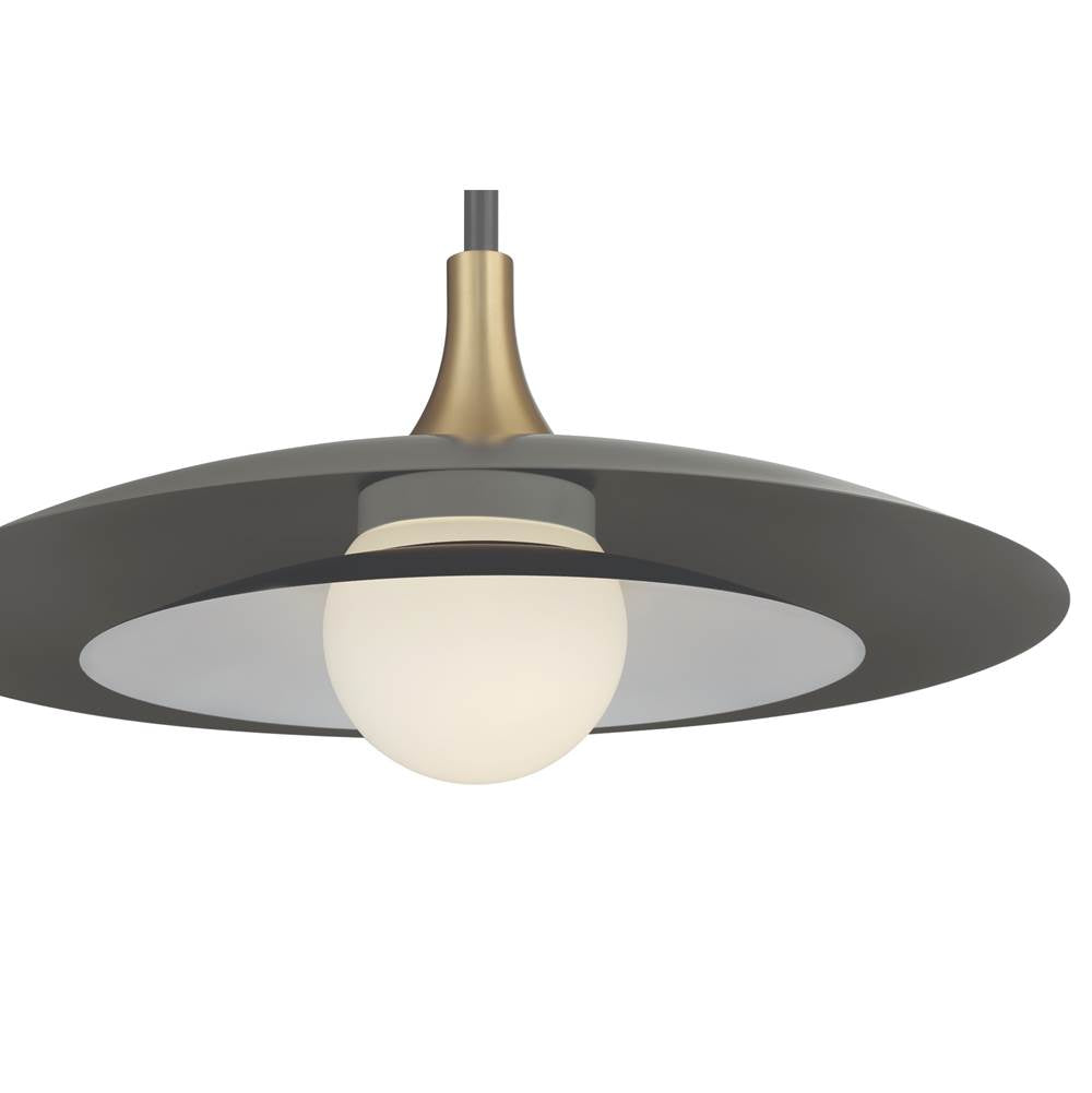 Eurofase 46785-039 Matte Grey Welsh, Pendant, 30'', Matte Grey, White Glass Image 2