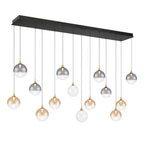Eurofase 48938-040 Gold Iissa, Chandelier, 14-light, 72'', Gold, Mixed Glass Image 2