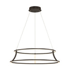Eurofase 43886-012 Matte Black Cadoux, Chandelier, 30'', Matte Black, White Glass Image 2