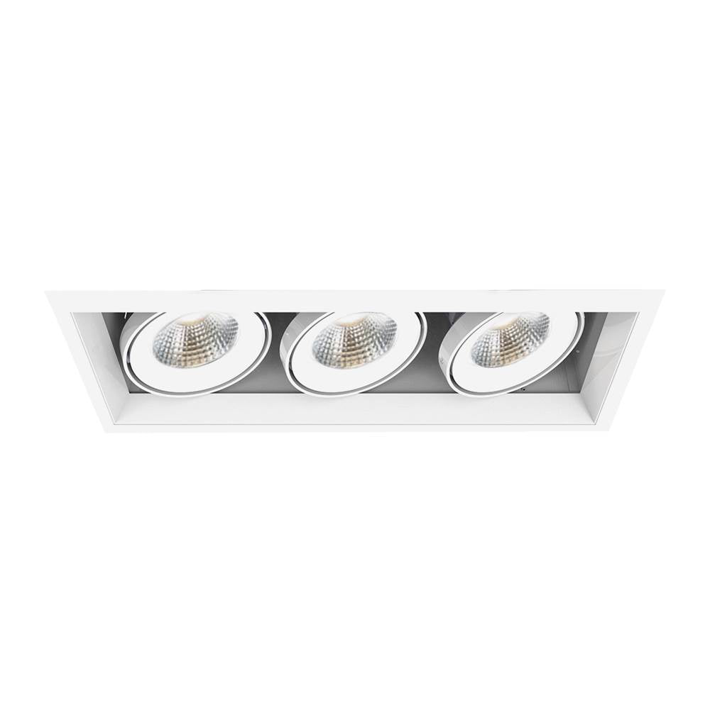 Eurofase  Multiple 15w 3 Lights Trim 20 Degree Gimbal 3500k White/white
